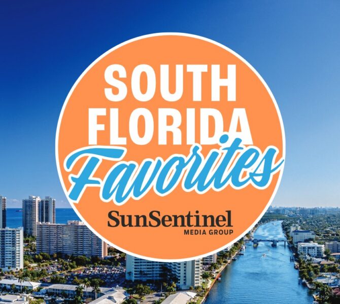 South Florida Favorites logo over background
